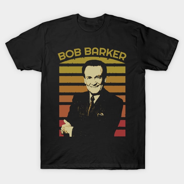 bob barker retro sunset style T-Shirt by podni cheear